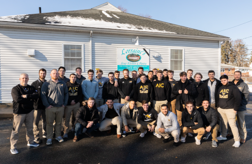AIC men’s baseball hits it out of the park with annual canned food drive